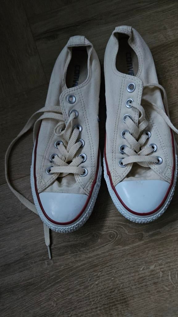 Dames  sneakers creme-wit all star Zgan, Beige, Ophalen of Verzenden, Converse All Stars, Sneakers of Gympen