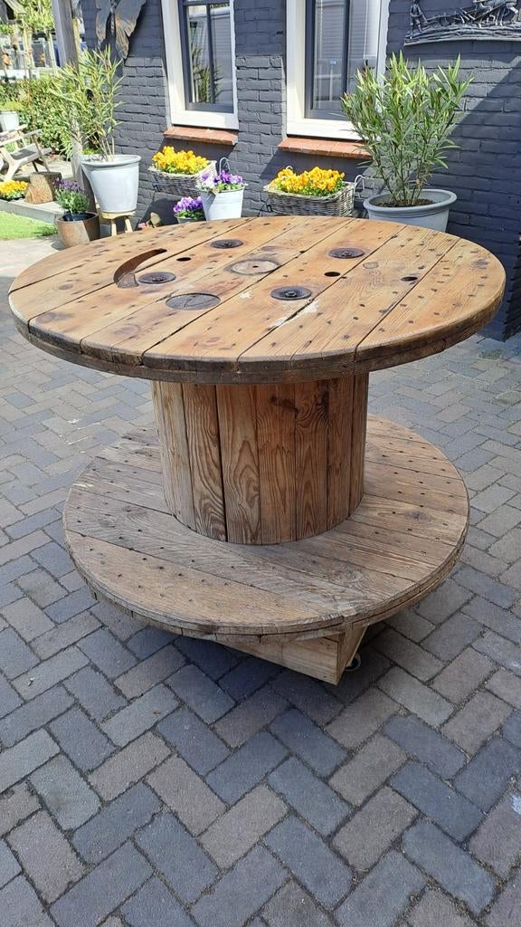 Statafel haspel met wielen, Huis en Inrichting, Ophalen, Gebruikt