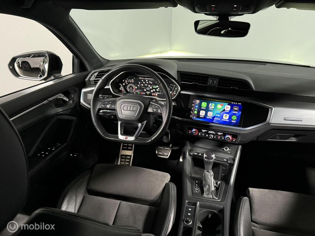 Audi Q3 Sportback 45 TFSIe 2X S-LINE | 360 | APP CNNCT, Gebruikt, Zwart, Leder en Stof, Zwart
