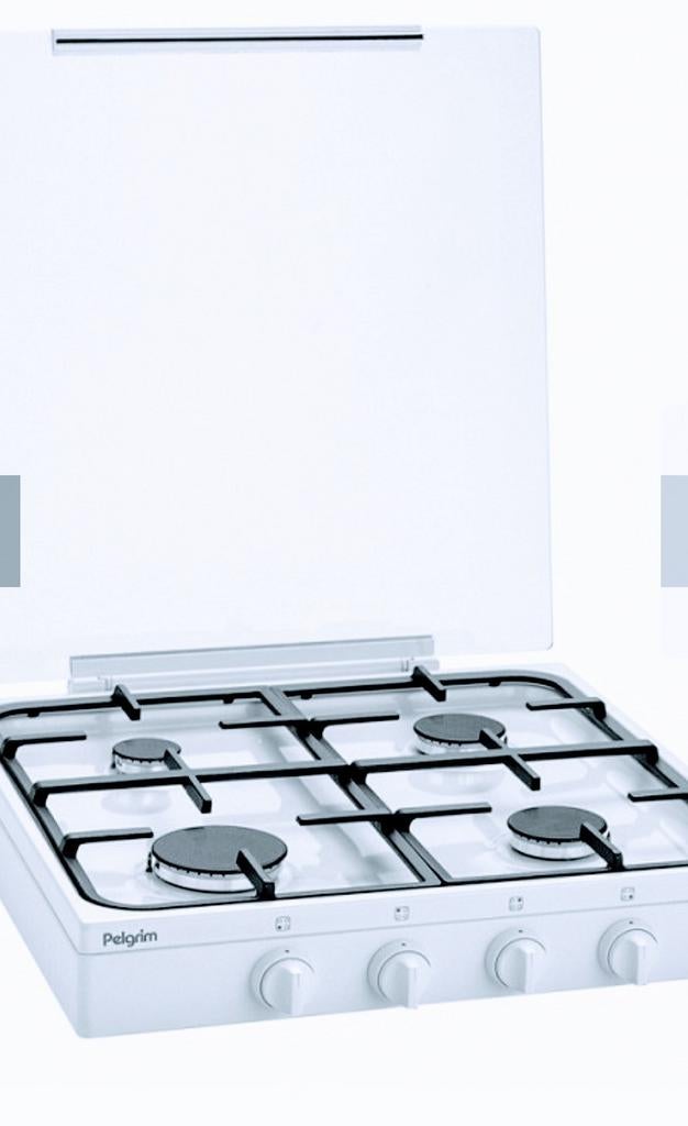 Pelgrim gasstel werkend compleet wit, Ophalen, Gebruikt, Minder dan 85 cm, 4 kookzones
