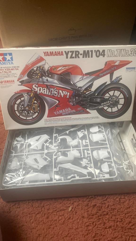 Yamaha yzr m 1 04 melandri, Overige merken, Auto, Groter dan 1:32, Ophalen of Verzenden