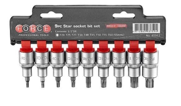 Torx doppenset 9 delig 1/2" [40913], Ophalen of Verzenden, Nieuw