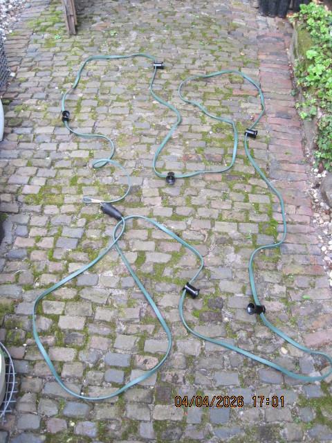 prikkabel voor 6 lampen 10 meter hang groen van kleur (384), Overige materialen, Gebruikt, Minder dan 50 watt, Overige typen