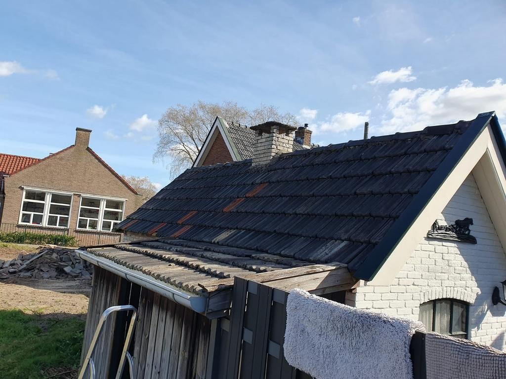 Dakpannen zwart, Ophalen, Steen of Klei, Zwart, 15 m² of meer