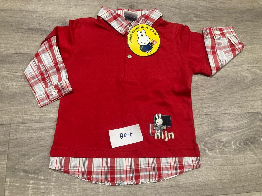 Nieuw nijntje shirt met blouse-look – maat 98/104, Meisje, Overhemd of Blouse, Ophalen of Verzenden, Nieuw