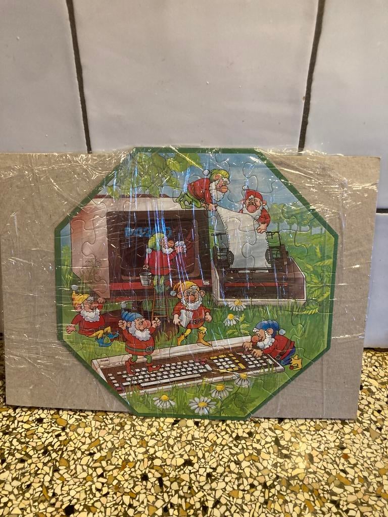 Oud puzzeltje kabouters, Antiek en Kunst, Ophalen of Verzenden