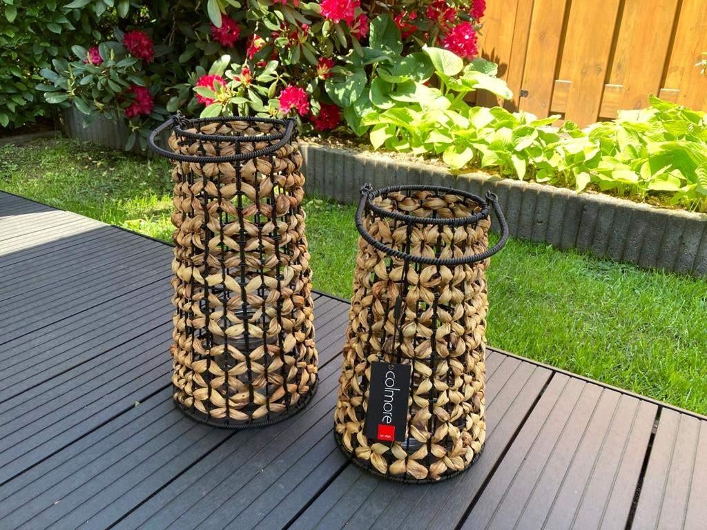 Colmore Lantaarn water Hyacint set-2 Nieuw!, Beige, 25 tot 50 cm, Nieuw, Ophalen of Verzenden