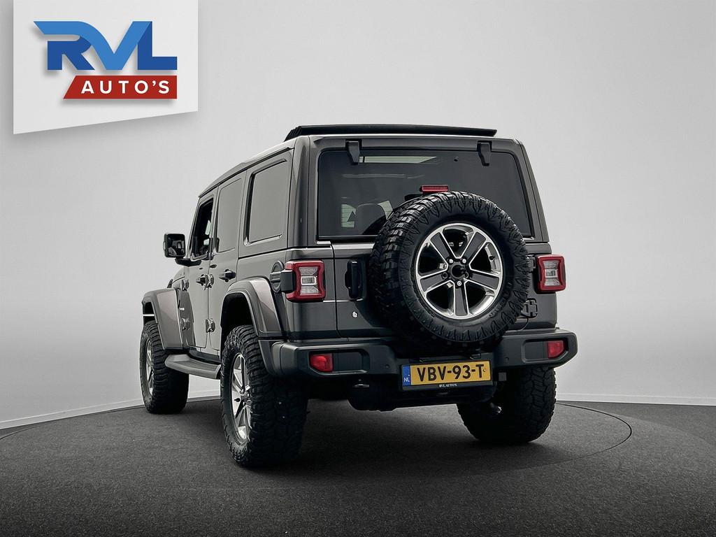 Jeep Wrangler 2.0T Sahara | Grijs Kenteken | LPG-G3 | Skydak, Auto's, Adaptive Cruise Control, 4 cilinders, Vierwielaandrijving