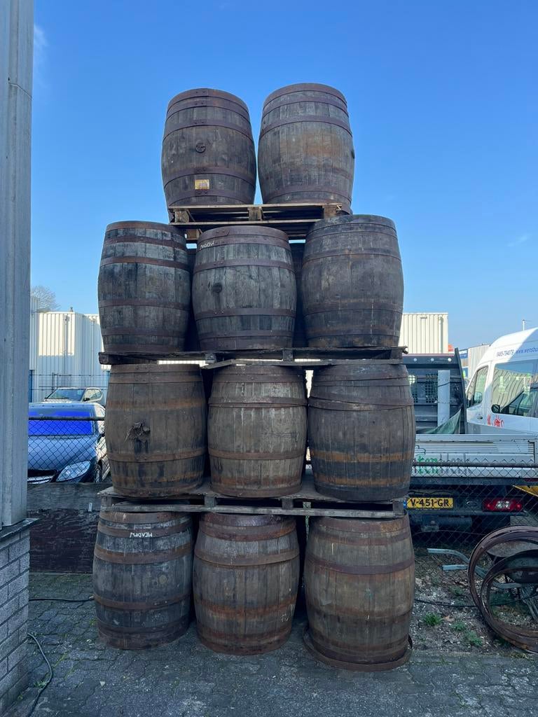 Partij 225 ltr whisky vaten, 150 liter of meer, Ophalen of Verzenden, Gebruikt, Hout