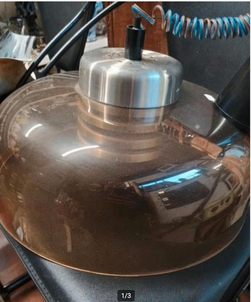 Vintage Herda space Age hanglamp, Ophalen, Kunststof, ., .