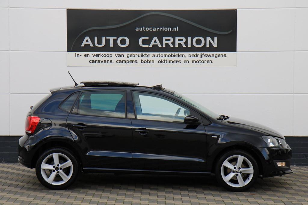 Volkswagen Polo 1.2 Panoramadak Digitale airco Cruise, Voorwielaandrijving, Euro 5, Zwart, 60 pk