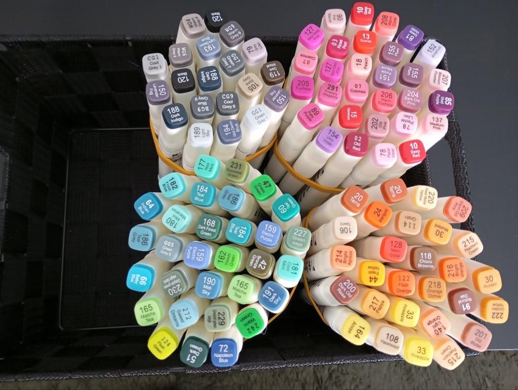 Aquamarkers Decotime - Grote set van 120 stiften, Ophalen of Verzenden, Zo goed als nieuw, Potlood of Stift