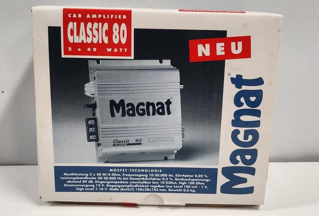 Magnat car amplifier 2 x 40 wtt., Ophalen of Verzenden, Carolina's Outlet, Carolinasoutlet@hotmail.com, Epelenberg 18
