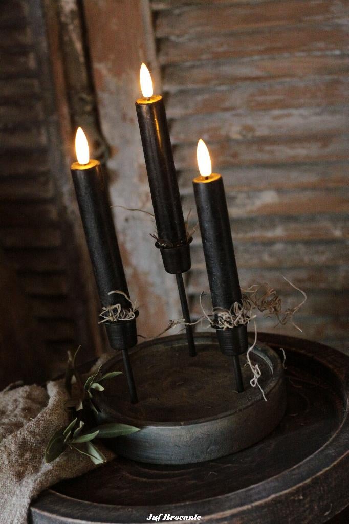 Trio kandelaar voor in een windlicht, Www.jufbrocante.nl, Www.jufbrocante.nl, Nieuw, Ophalen of Verzenden