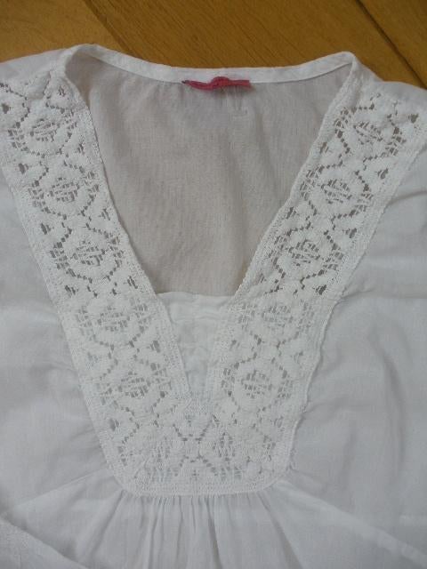 DONNA MIA tuniek wit met geborduurde bloemen maat M - nieuw, Maat 38/40 (M), Wit, Nieuw, Ophalen of Verzenden