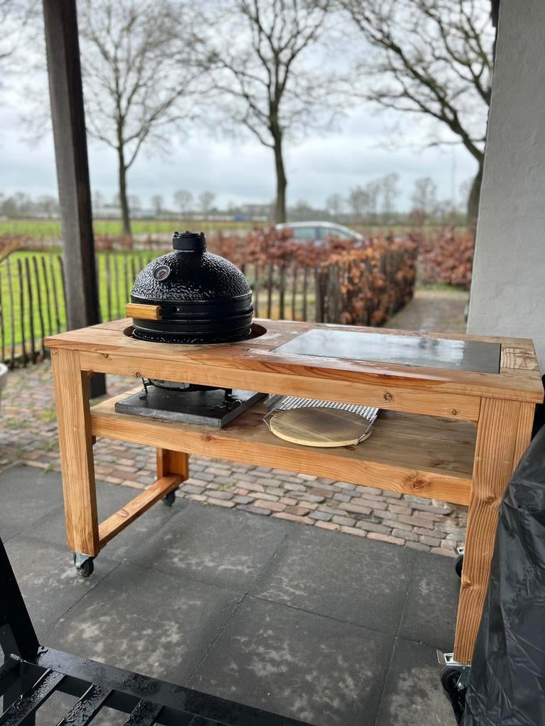 Buitenkeuken + mini kamado bbq, Ophalen, Zo goed als nieuw, Gas