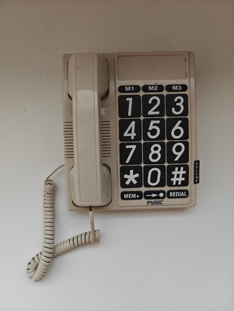 Senioren telefoon met grote toetsen, Telecommunicatie, Vaste telefoons | Handsets en Draadloos, Ophalen of Verzenden, Gebruikt