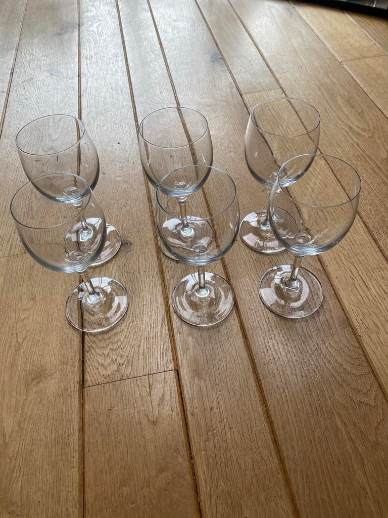 8 kristallen wijnglazen, Antiek en Kunst, Antiek | Glas en Kristal, Ophalen of Verzenden