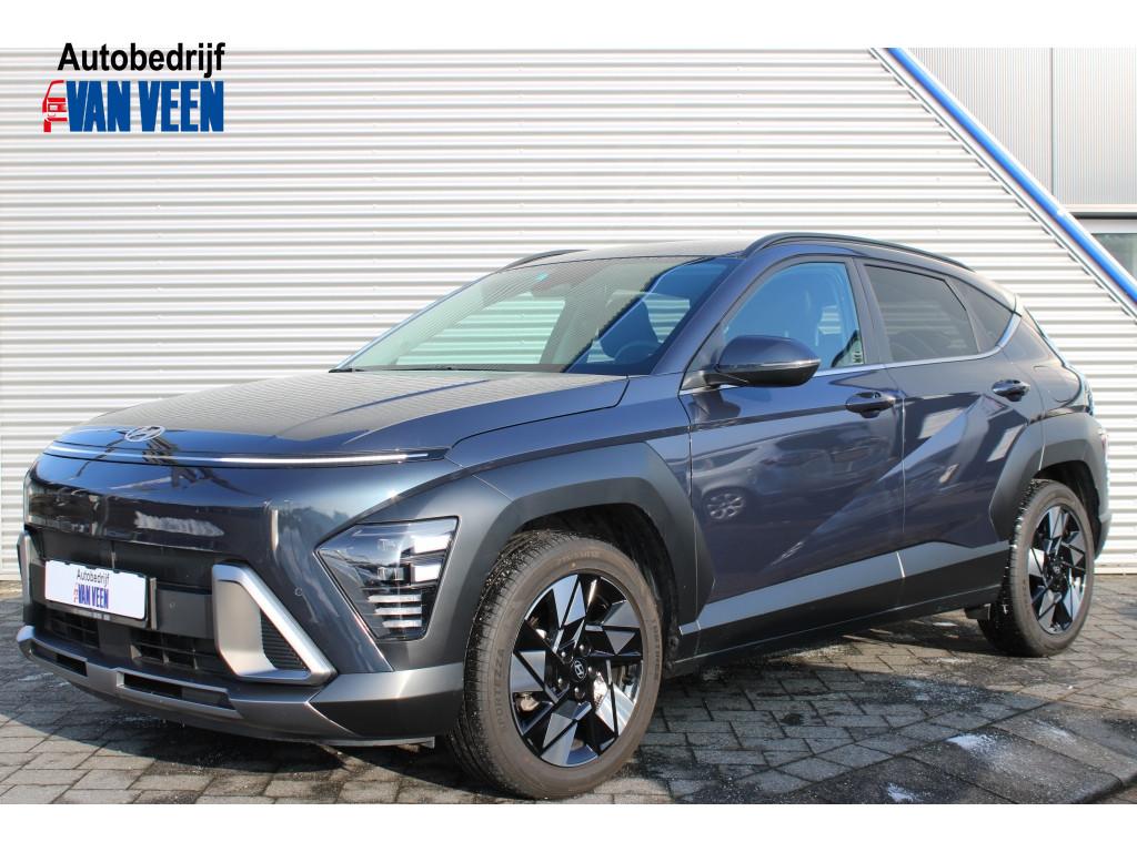 Hyundai KONA 1.6 GDI HEV Comfort Smart | Navigatie | Camera, Stof, Gebruikt, Zwart, Blauw
