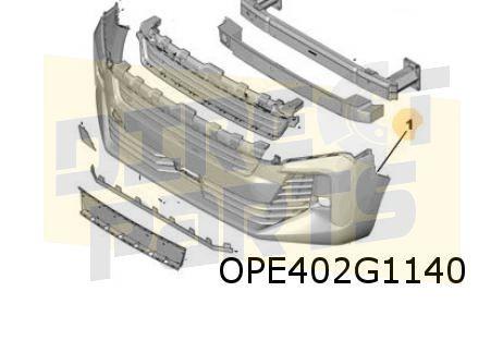 Opel Vivaro C (5/24-) (K0) Voorbumper onder (bij PDC) (bij m, Auto-onderdelen, -, -, Opel, Nieuw