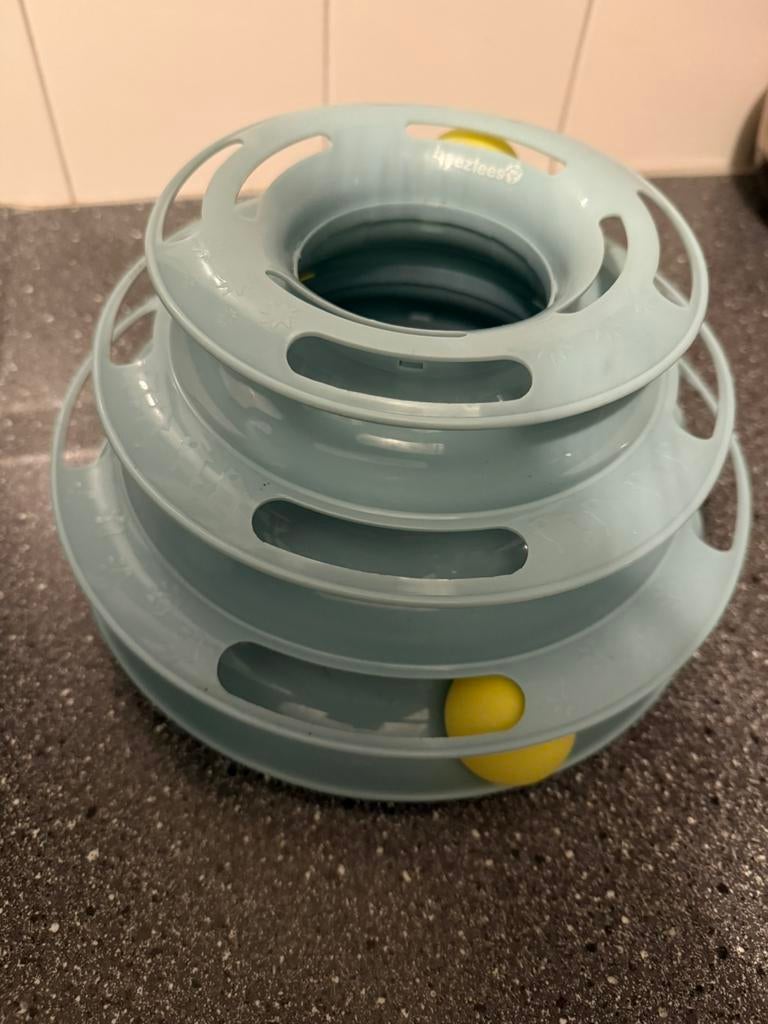 Kitten speeltoren Beeztees, Dieren en Toebehoren, Kattenspeelgoed, Ophalen, Zo goed als nieuw, Speeltunnel