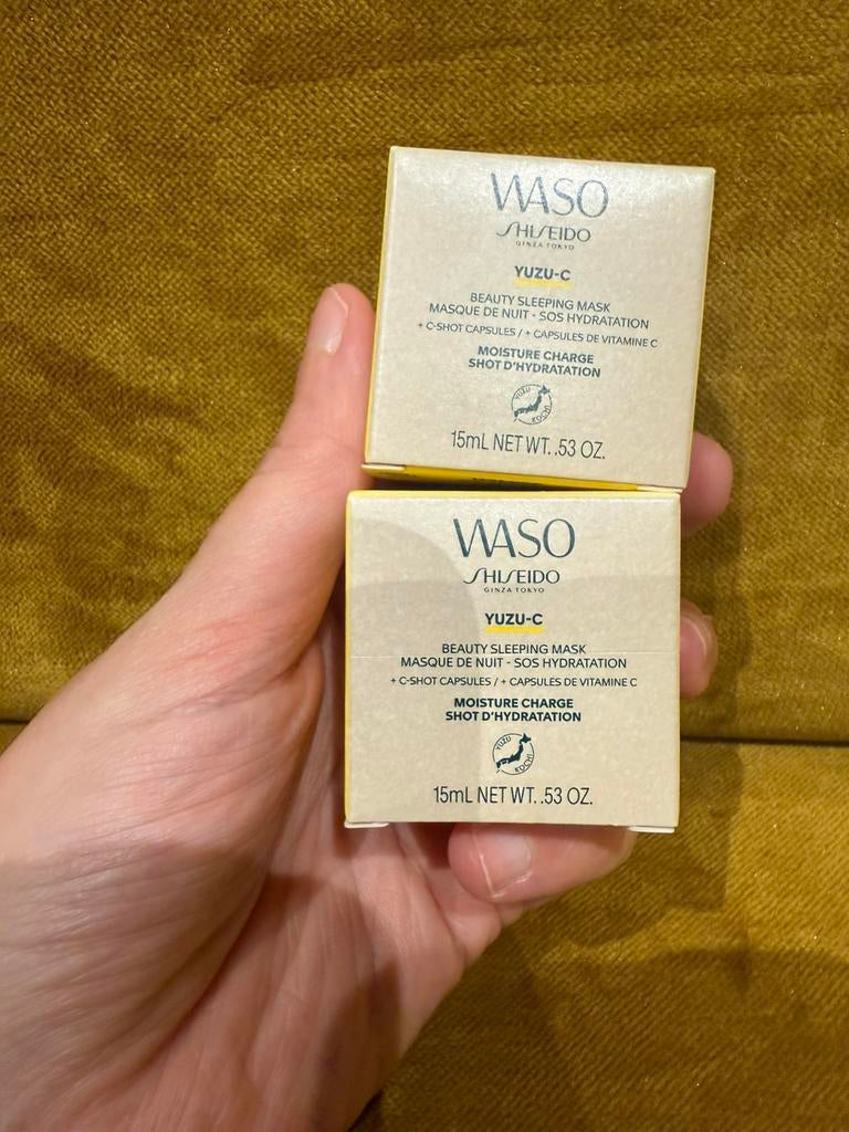 Shiseido waso yuzu C beauty sleeping mask, Ophalen of Verzenden, Zo goed als nieuw, Gehele gezicht, Verzorging