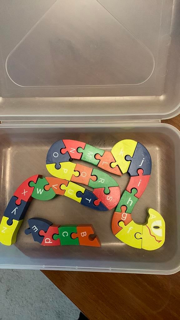 Houten puzzels, Kinderen en Baby's, Speelgoed | Houten speelgoed, Ophalen of Verzenden, Gebruikt