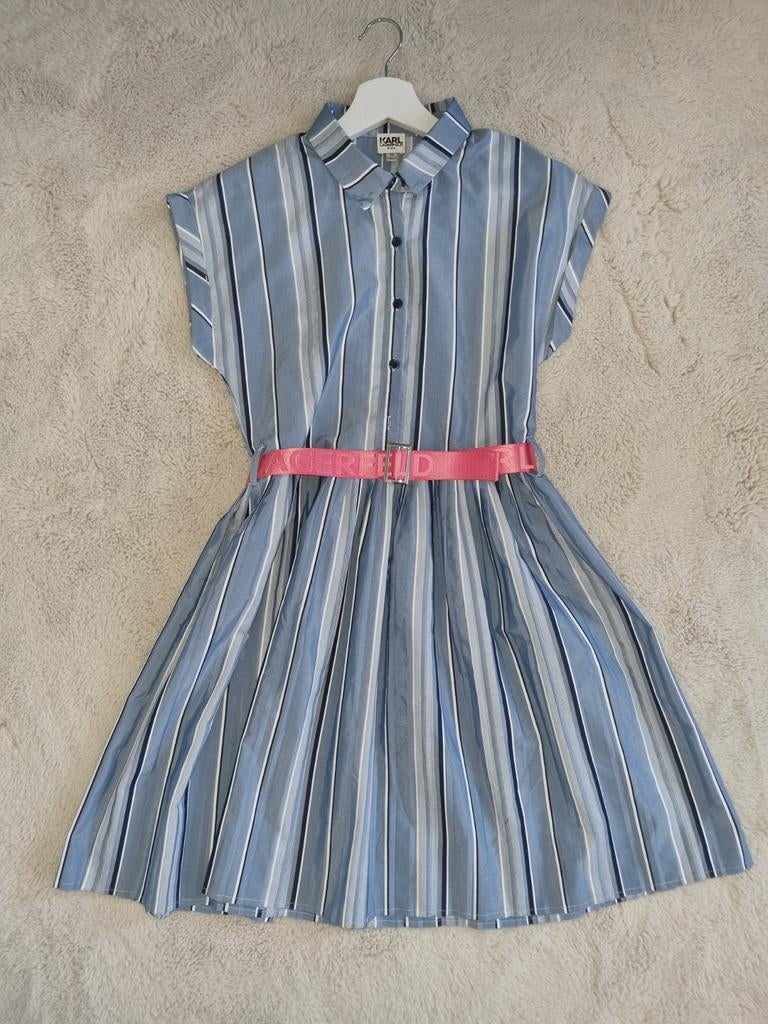 Karl Lagerfeld Kids jurk met riem, maat 14 jaar, Kinderen en Baby's, Ophalen of Verzenden, Zo goed als nieuw, Karl Lagerfeld Kids