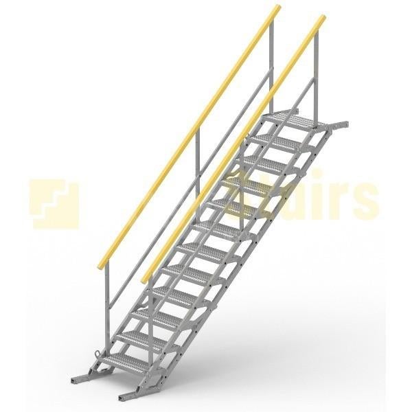 4x taludtrap, bouwtrap, steigertrap, 2x6 1x9 1x12 treden, Ophalen