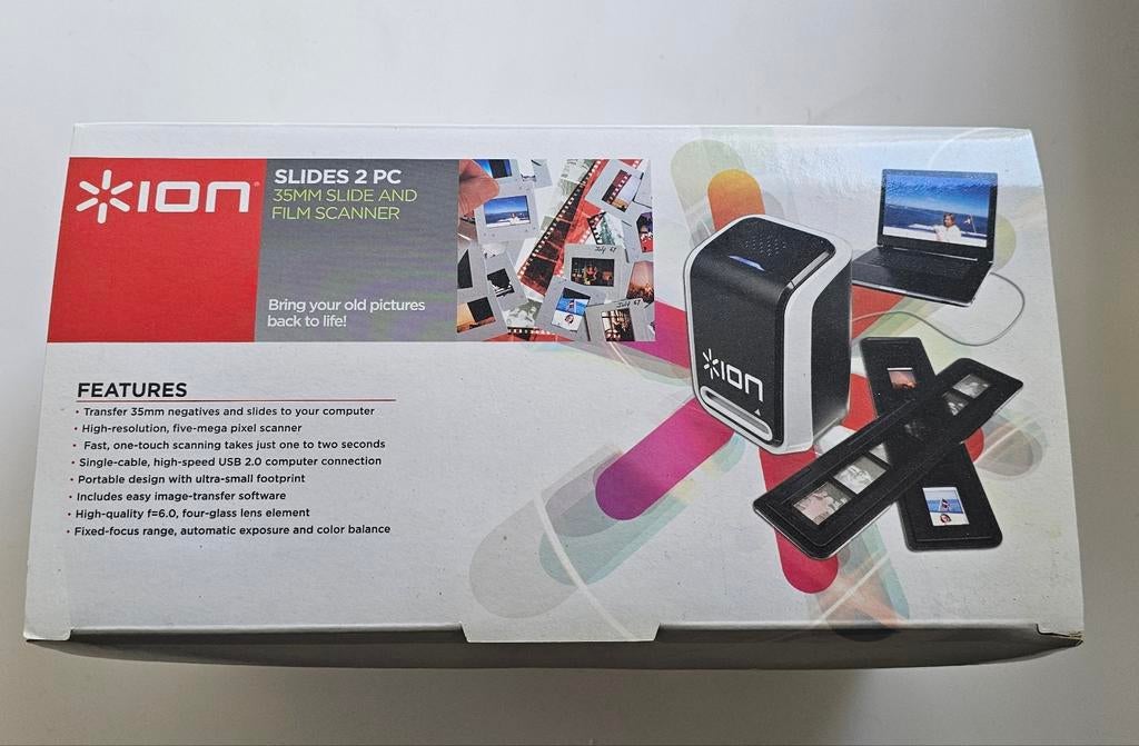 ION Slides 2 PC Diascanner & Filmscanner – Nette staat!, Computers en Software, Scanners, Ophalen of Verzenden, Zo goed als nieuw
