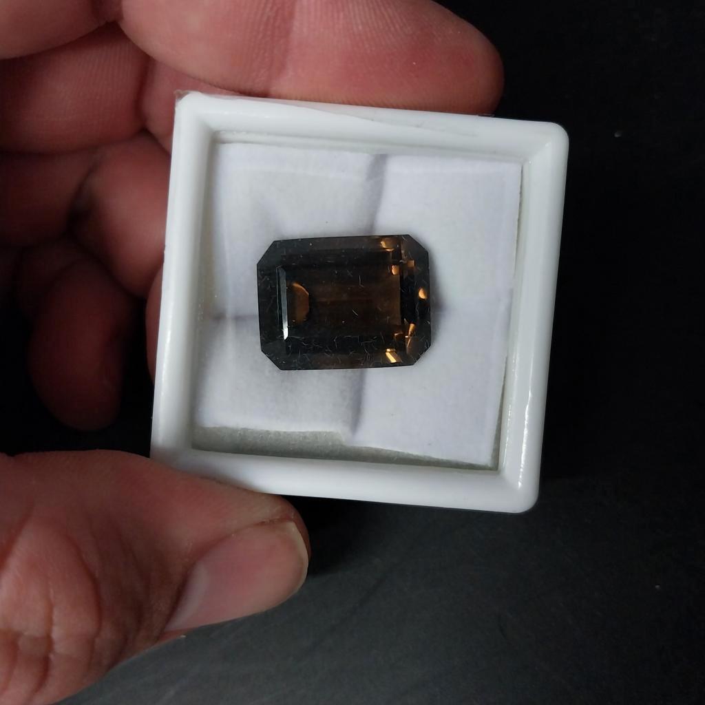 Grote facet geslepen rookkwarts, Ophalen of Verzenden