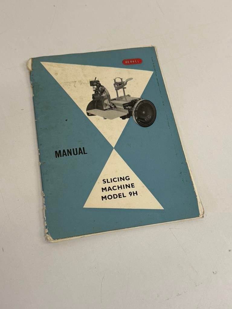 Berkel snijmachine vleessnijmachine folder manual 9 H, Ophalen of Verzenden