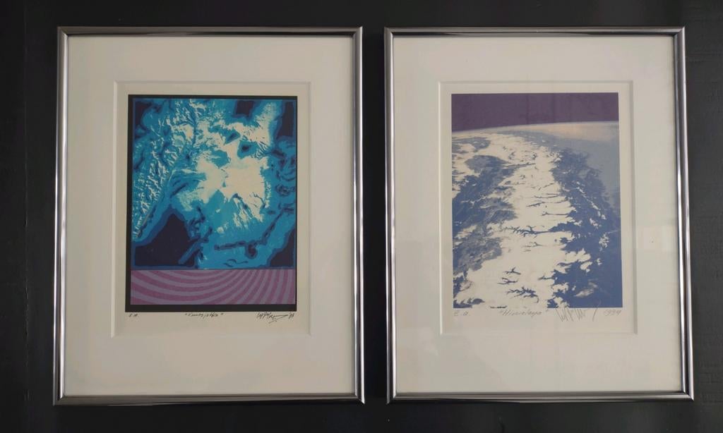 2 Zeefdrukken van Wout van der Vet, Ophalen of Verzenden