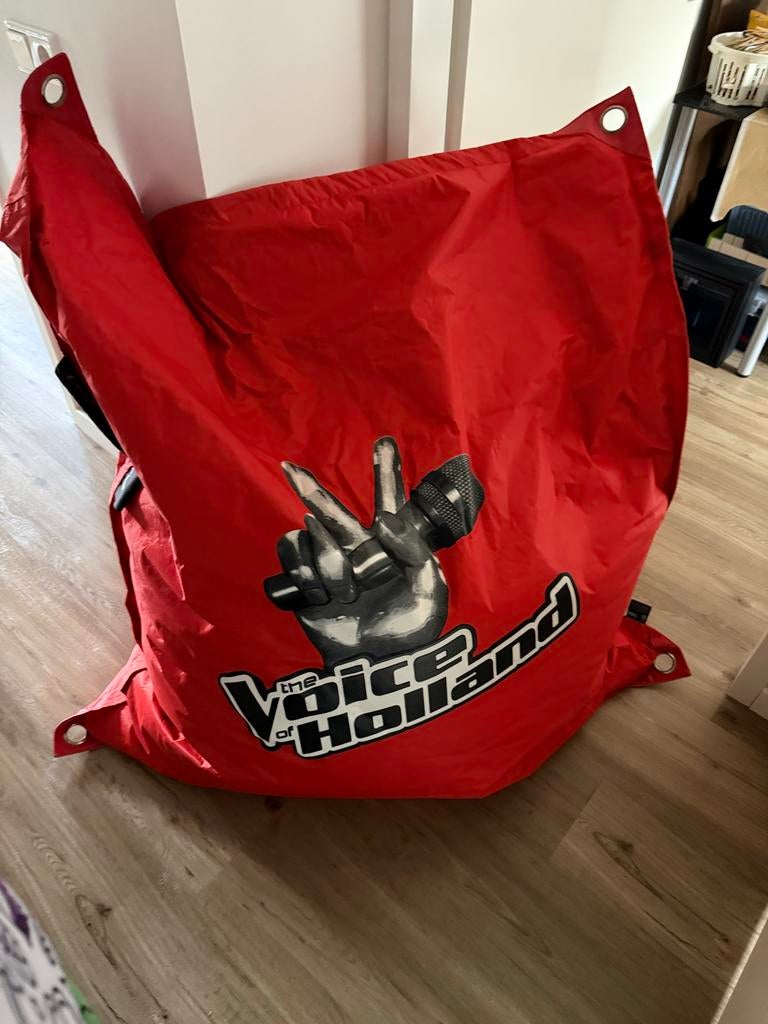 Originele The Voice of Holland zitzak., Ophalen, Zo goed als nieuw, Rood, Zitzak