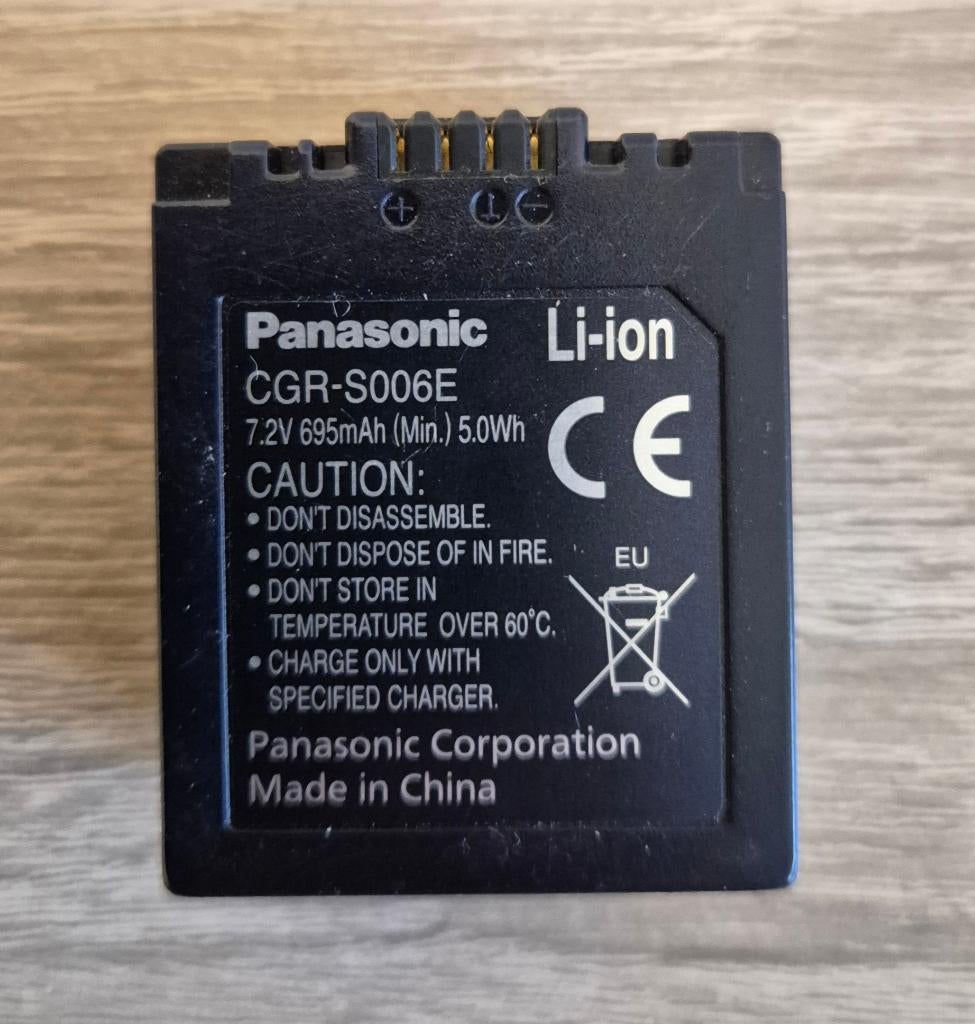 Panasonic CGR-S006E accu, Ophalen of Verzenden