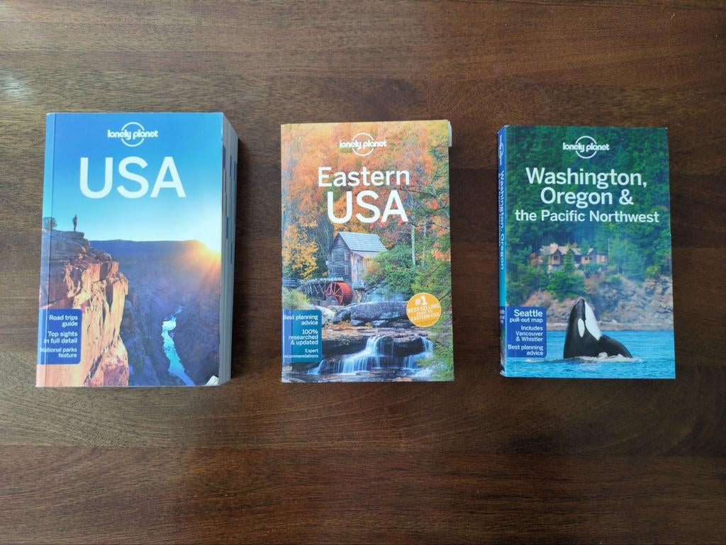 Lonely Planet USA 3x, Boeken, Reisgidsen, Lonely Planet, Ophalen of Verzenden, Zo goed als nieuw, Reisgids of -boek