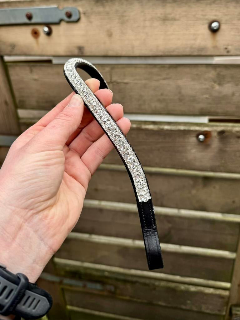 Prachtige zilveren frontriem, Dieren en Toebehoren, Ophalen of Verzenden, Zo goed als nieuw, Dressuur