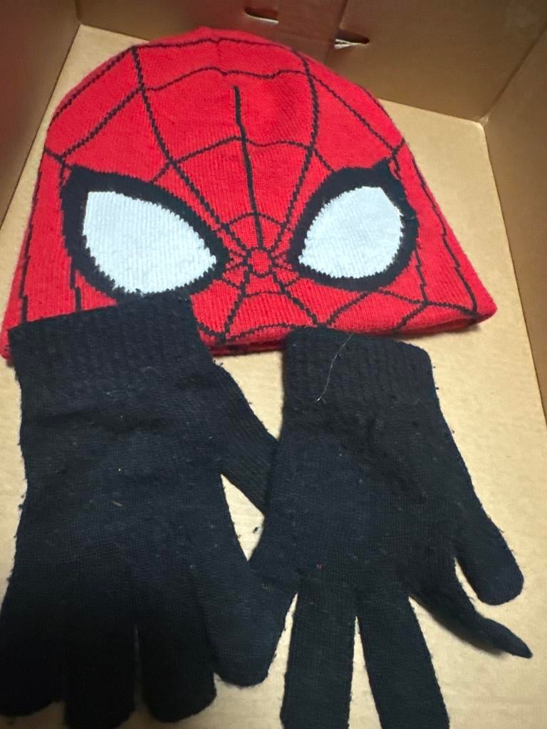 Spider-Man Muts en Wanten Set - Maat 92/116, Ophalen of Verzenden, Gebruikt, Jongetje, Setje