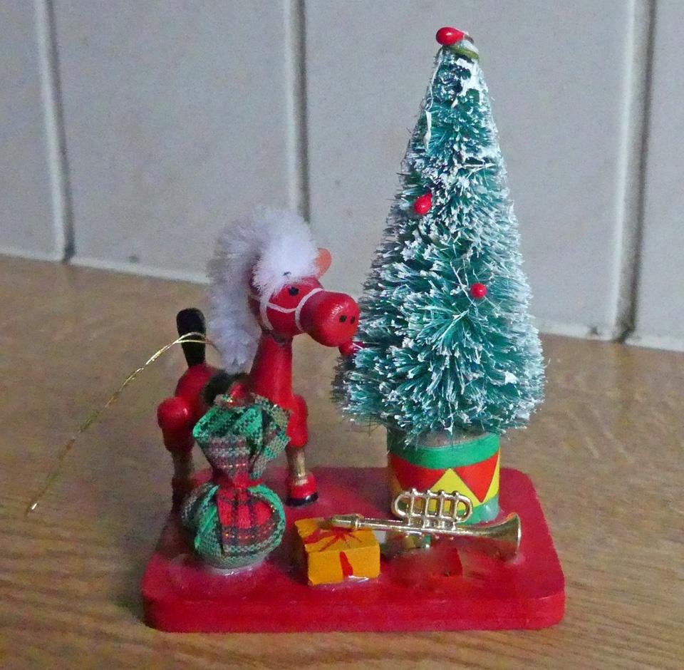 Kerst hanger kerstboom cadeaus houten kerstboomhanger, Diversen, Kerst, Ophalen of Verzenden, Gebruikt