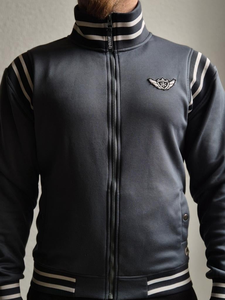 Q-Base Hardcore Gabber Festival jasje, Ophalen of Verzenden, Zo goed als nieuw, Maat 48/50 (M), Blauw