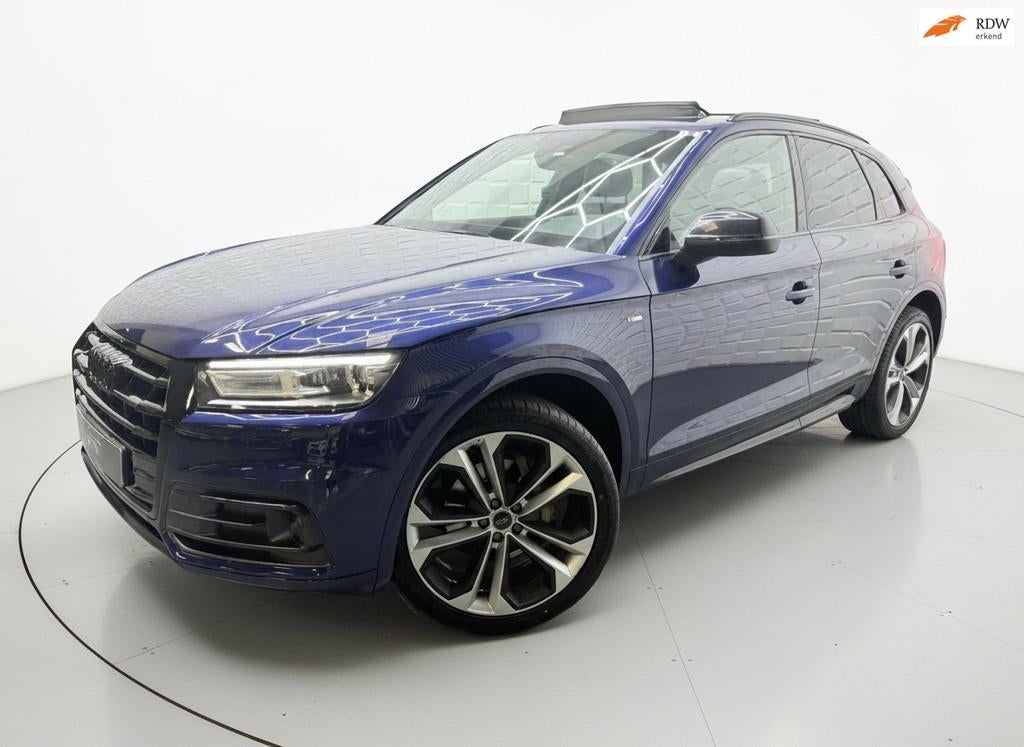 Audi Q5 2.0 TFSI quattro 3x S LINE PANO VIRTUAL ACC CAM LEER, Automaat, Gebruikt, 4 cilinders, Blauw