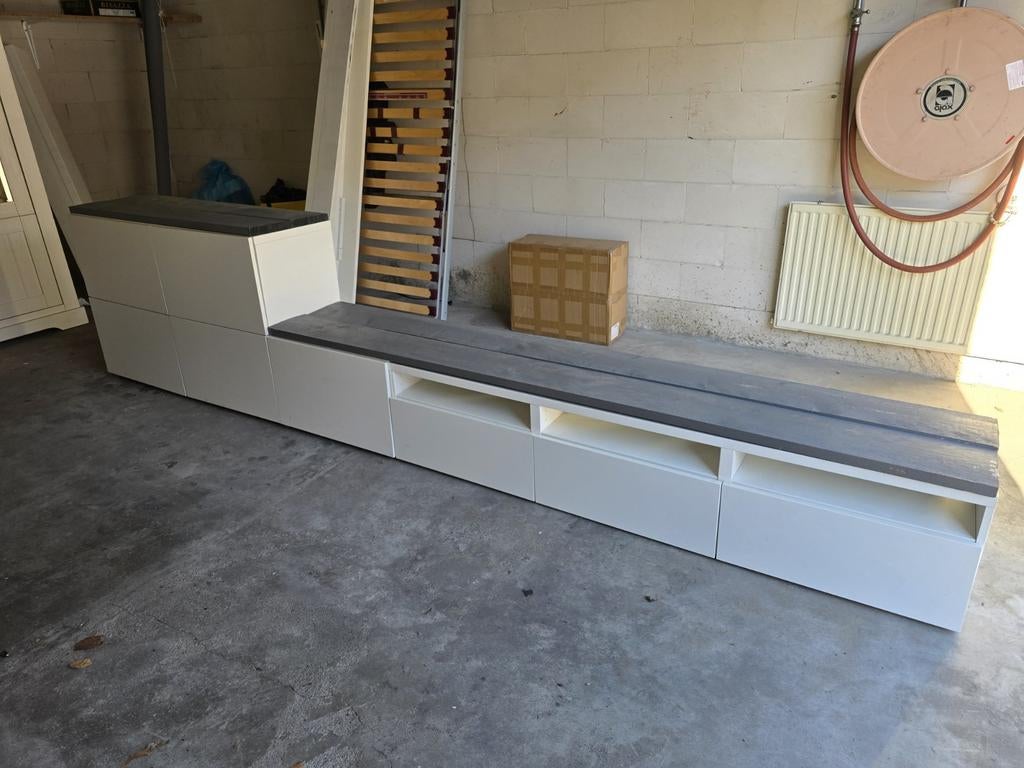 ikea Besta meubel, 3 losse kasten, ook afzonderlijk te koop, Ophalen, Gebruikt, 25 tot 50 cm, Minder dan 100 cm