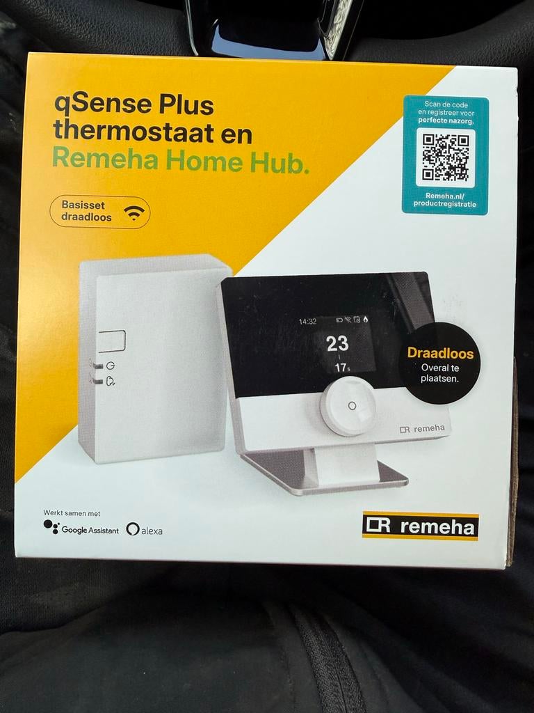 Nieuwe Remeha draadloze thermostaat qSense Plus Home Hub, Ophalen of Verzenden, Slimme thermostaat, Nieuw