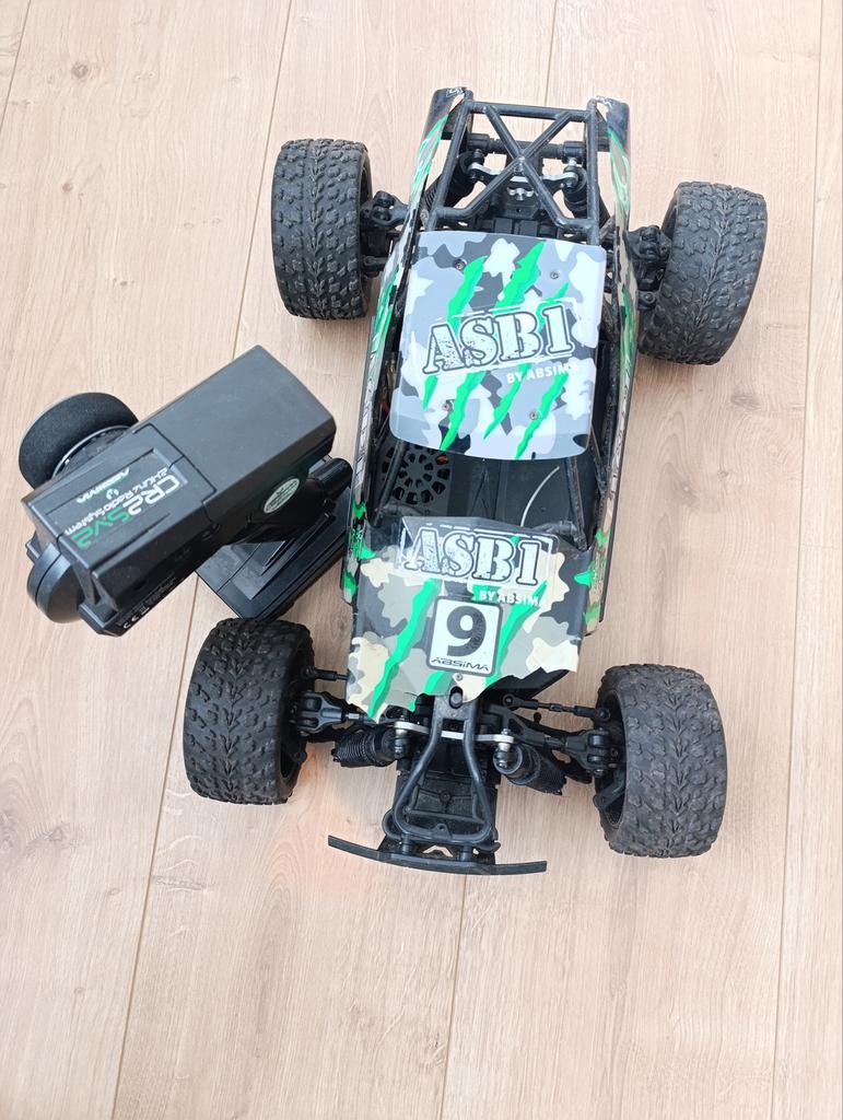 Absima ASB1 RC Buggy + Controller - Werkt, Body Beschadigd, Gebruikt, Auto, Groter dan 1:32, Ophalen