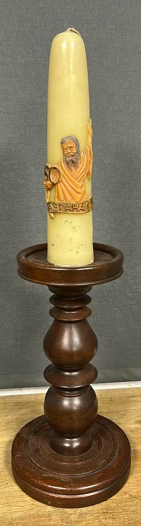Kanddlaar met Abraham kaars. 75 cm hoog., Antiek en Kunst, Ophalen of Verzenden