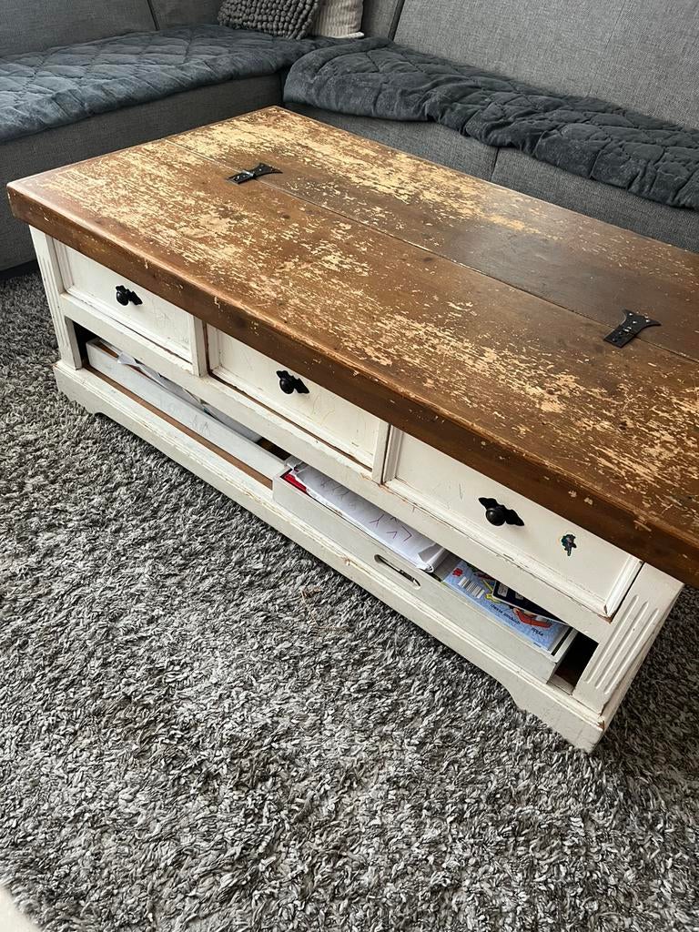 Klooster salontafel, Gebruikt, 100 tot 150 cm, Landelijk, Minder dan 50 cm