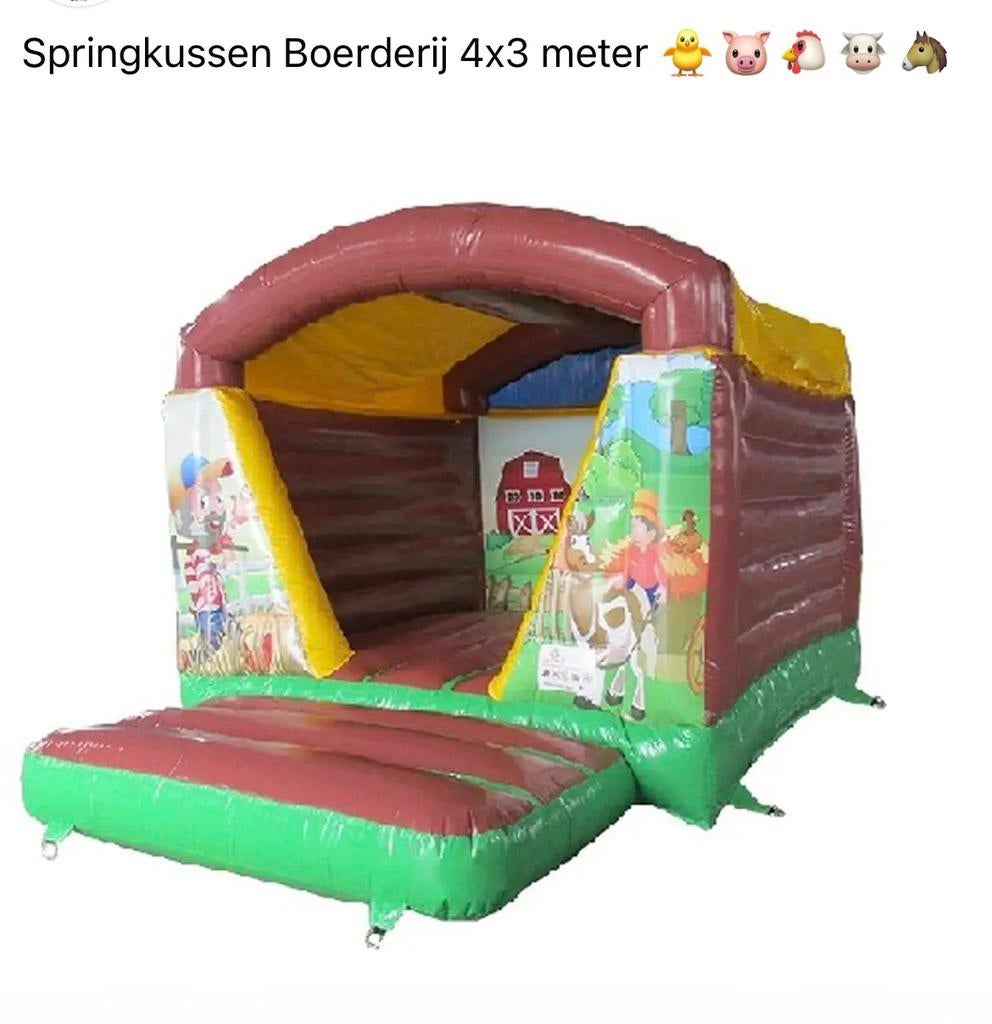 Springkussen boerderij te huur - huren amersfoort - soest, Ophalen, Zo goed als nieuw, Overige