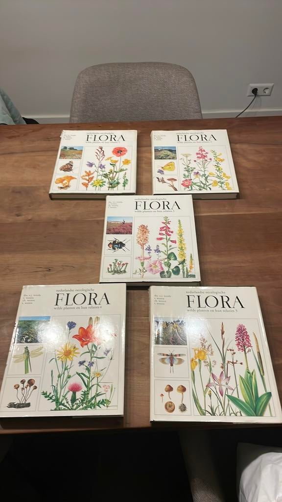 Nederlandse oecologische Flora deel 1-5, Boeken, Natuur, Ophalen, Zo goed als nieuw, Bloemen, Planten en Bomen