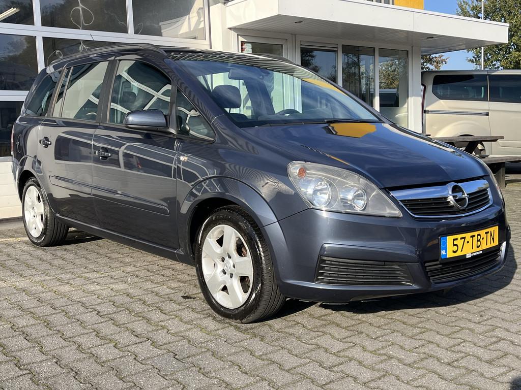 Opel Zafira 2.2 versnellingsbak defect Cruise control Climat, Auto's, Opel, Voorwielaandrijving, Stof, Zwart, 4 cilinders