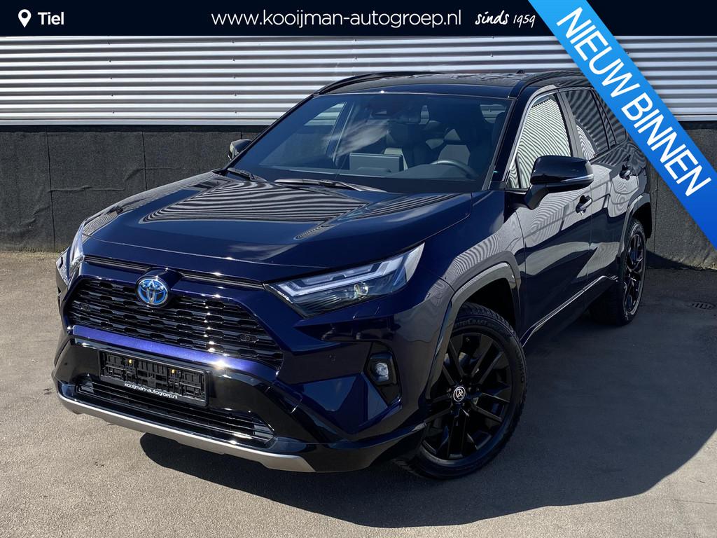 Toyota RAV4 2.5 Hybrid AWD Bi-tone edition Navigatie Apple C, Automaat, Stof, Gebruikt, Euro 6